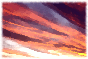 Rosy clouds
