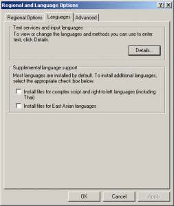 East Asian Languages Xp 98