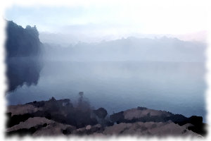 Morning Mist, Rain Lake